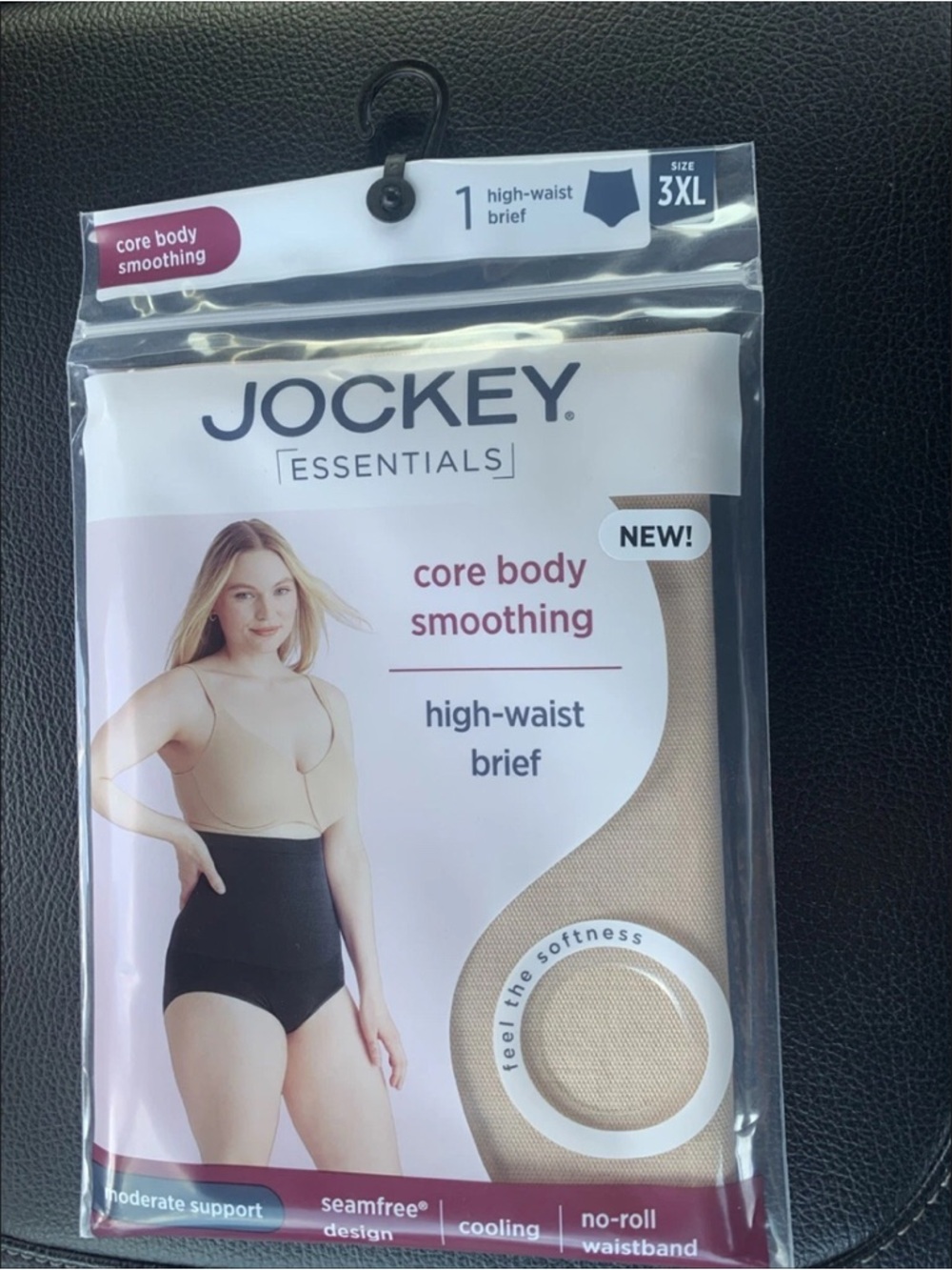 2/$20 Jockey Essentials High-Waist Brief Shapewear in Nude - Size 3XL